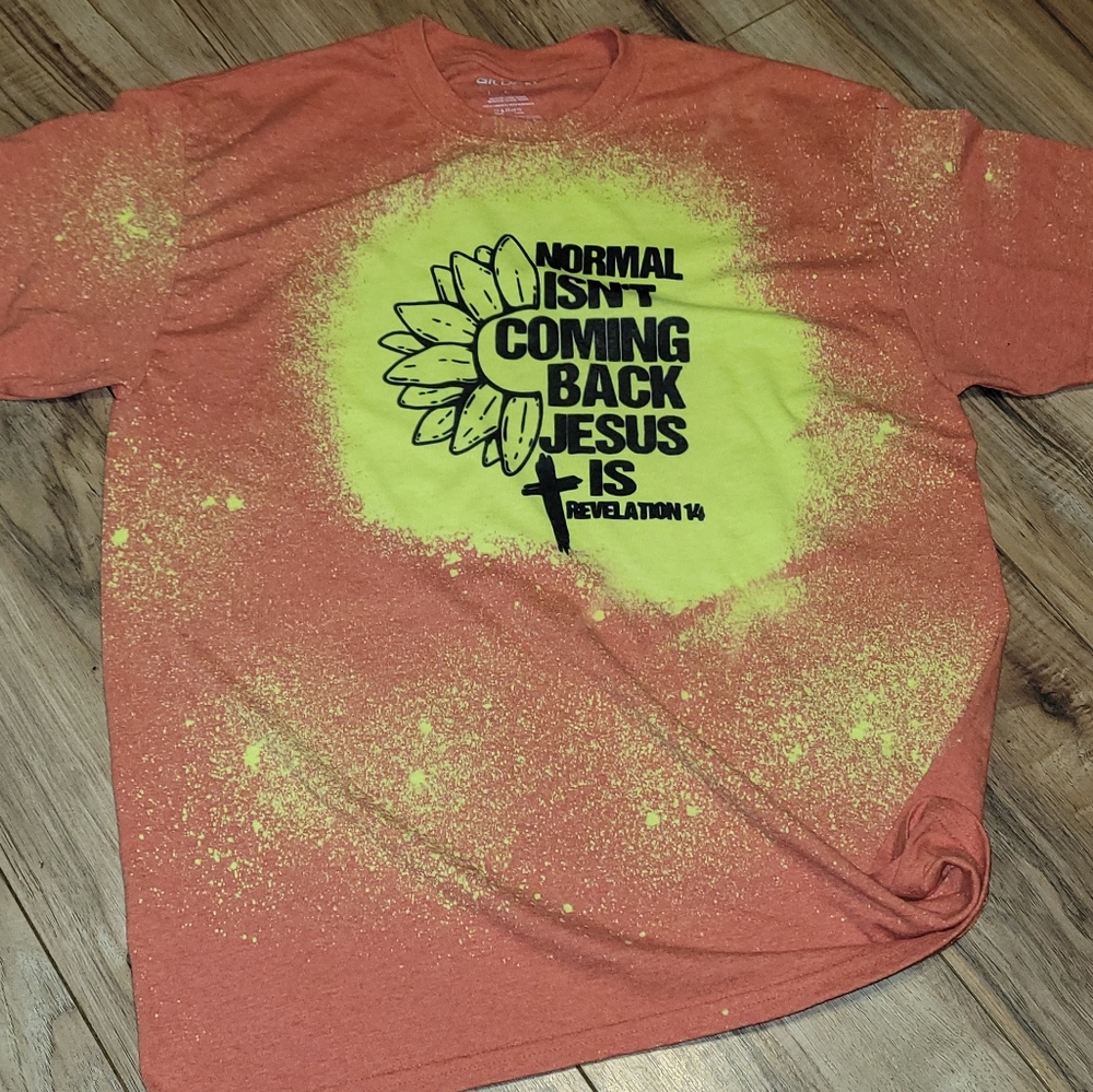 Reborn Creations - Bleached - Normal isn't coming back Jesus is. Size Large.
